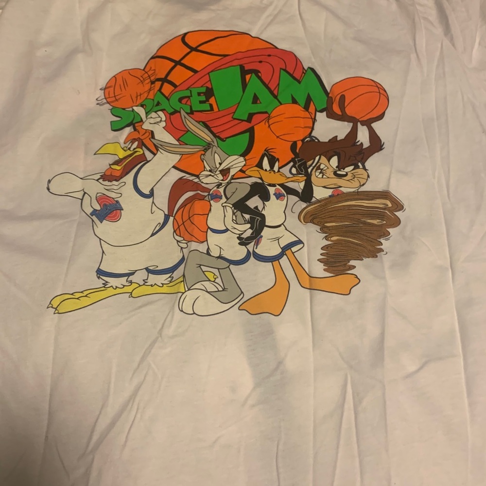 Space jam baseball tee